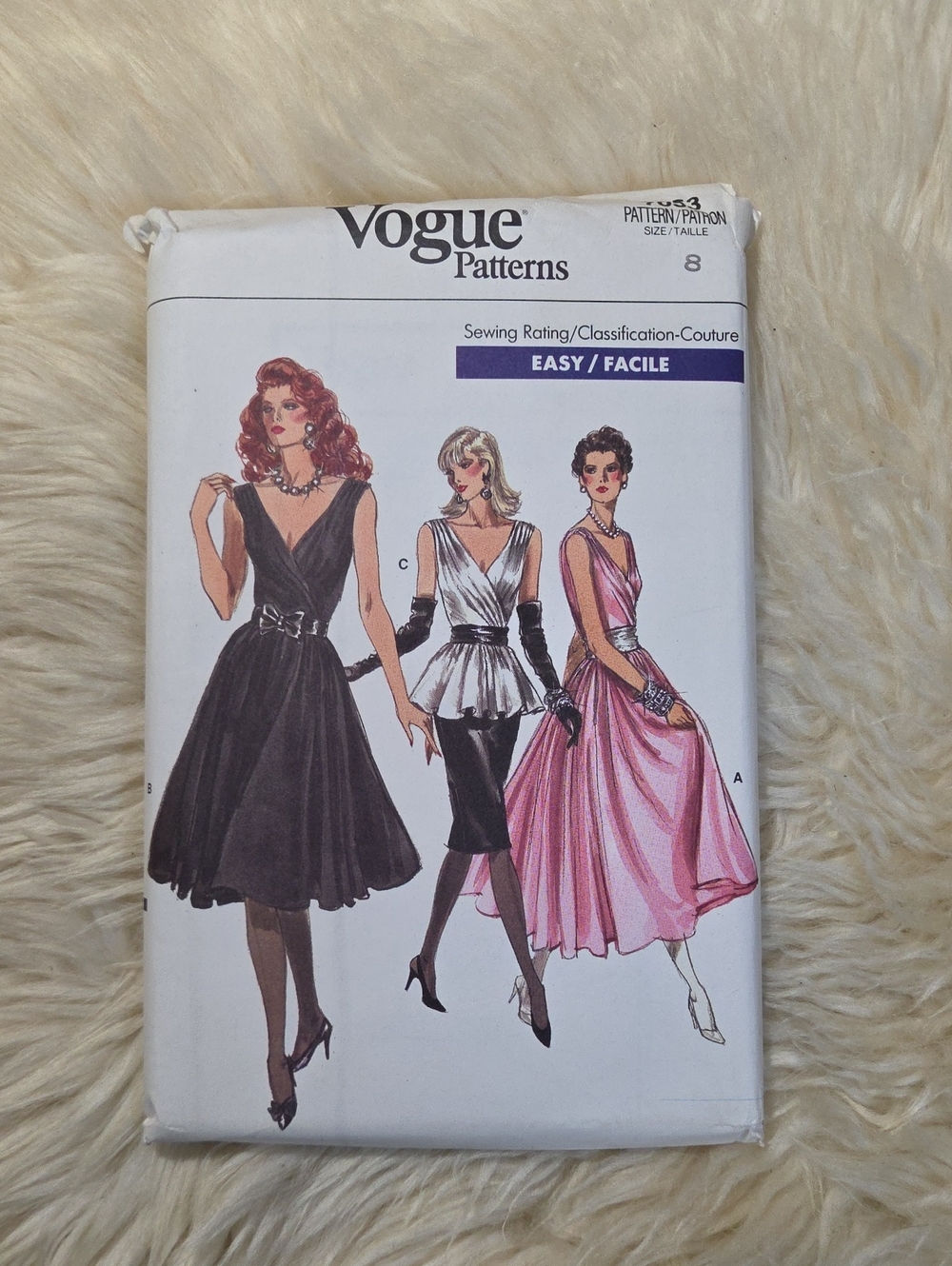 Vogue Vintage Skirt, top & Dress Sewing Pattern 77053